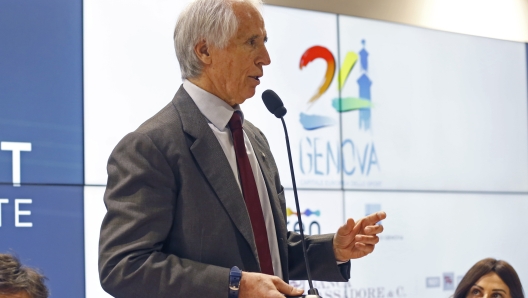 GIOVANNI MALAGO' PRESIDENTE CONI - PRESENTAZIONE DI GENOVA 2024 CAPITALE EUROPEA DELLO SPORT - fotografo: PANEGROSSI IMAGOECONOMICA