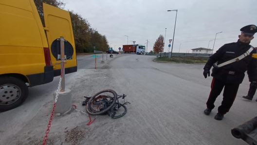 Altra foto incidente Rebellin, sempre collaboratore Tommaso Quaggio