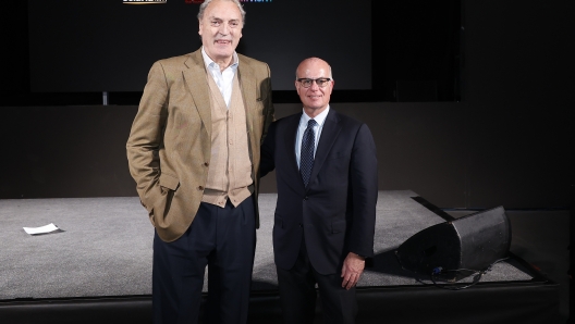 Dino Meneghin, Umberto Gandini  Opening Night LBA Frecciarossa Final Eight 2024  LBA Legabasket Serie A UnipolSAI 2023/2024 Torino, 13/02/2024 Foto A. Gilardi/Ag. Ciamillo Castoria