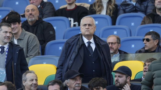 Lazio's president Claudio Lotito during the Italian Serie A soccer match between  SS Lazio vs Bologna FC at the Olimpico stadium in Rome, Italy, 18 February 2024. ANSA/GIUSEPPE LAMI