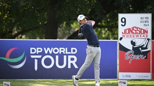 JOHANNESBURG, SOUTH AFRICA - MARCH 08: Matteo Manassero of Italy tees off on the 9th hole during the second round of the Jonsson Workwear Open at Glendower Golf Club on March 08, 2024 in Johannesburg, South Africa. (Photo by Stuart Franklin/Getty Images)