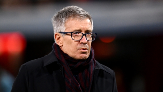 BOLOGNA, ITALY - FEBRUARY 23: Claudio Fenucci, CEO of Bologna FC, looks on prior to the Serie A TIM match between Bologna FC and Hellas Verona FC at Stadio Renato Dall'Ara on February 23, 2024 in Bologna, Italy. (Photo by Alessandro Sabattini/Getty Images)