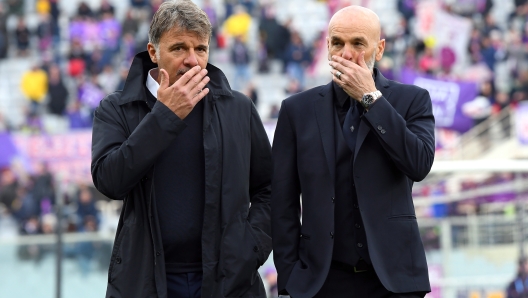 during the Serie A match between ACF Fiorentina and Frosinone Calcio at Stadio Artemio Franchi on April 7, 2019 in Florence, Italy.