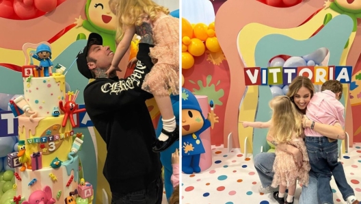 Fedez e Chiara Ferragni lite al compleanno di Vittoria