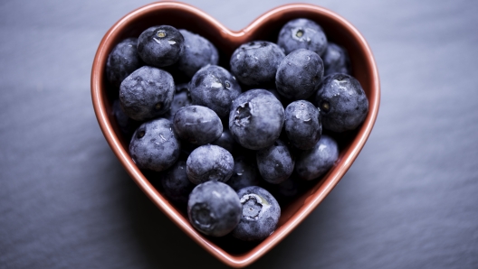 Close up of blueberries