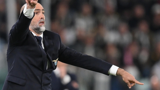 Lazio coach Igor Tudor gesture during the semifinal of the Coppa Italia soccer match Juventus FC vs SS Lazio at the Allianz Stadium in Turin, Italy, 2 april 2024 ANSA/ALESSANDRO DI MARCO