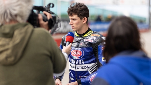 Il pilota della Superbike del team Pata Yamaha Prometeon Andrea Locatelli