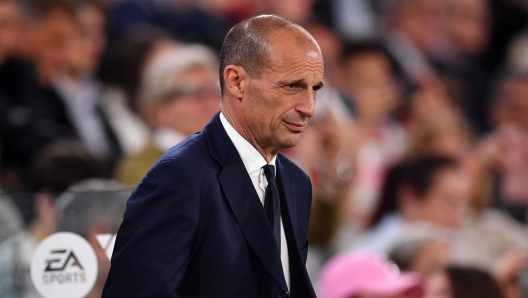 TURIN, ITALY - APRIL 07: Massimiliano Allegri, Head Coach of Juventus, looks on prior to the Serie A TIM match between Juventus and ACF Fiorentina at Allianz Stadium on April 07, 2024 in Turin, Italy. (Photo by Valerio Pennicino/Getty Images)