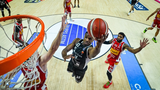 Retin Obasohan Bertram Yachts Derthona Tortona Basket - Carpegna Prosciutto VL Pesaro LBA Legabasket Serie A UnipolSAI 2023/2024 Casale Monferrato, 20/04/2024 Foto ClaudioDegaspari // Ciamillo-Castoria