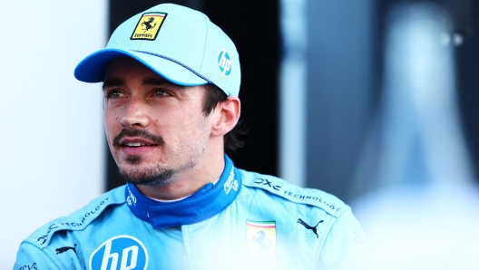 MIAMI, FLORIDA - MAY 04: Second placed qualifier Charles Leclerc of Monaco and Ferrari looks on in parc ferme during qualifying ahead of the F1 Grand Prix of Miami at Miami International Autodrome on May 04, 2024 in Miami, Florida.   Mark Thompson/Getty Images/AFP (Photo by Mark Thompson / GETTY IMAGES NORTH AMERICA / Getty Images via AFP)