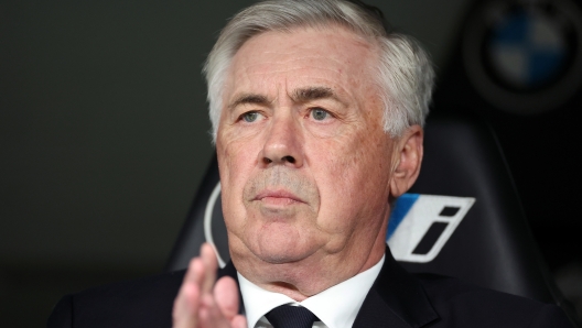 MADRID, SPAIN - MAY 04: Carlo Ancelotti, Head Coach of Real Madrid, looks on prior to the LaLiga EA Sports match between Real Madrid CF and Cadiz CF at Santiago Bernabéu Stadium on May 04, 2024 in Madrid, Spain. (Photo by Florencia Tan Jun/Getty Images)