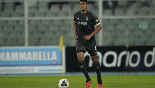 PESCARA, ITALY - MAY 11: Pedro Felipe of Juventus Next Gen in action during the Serie C Match between Pescara and Juventus Next Gen on May 11, 2024 in Pescara, Italy. (Photo by Danilo Di Giovanni - Juventus FC/Juventus FC via Getty Images)