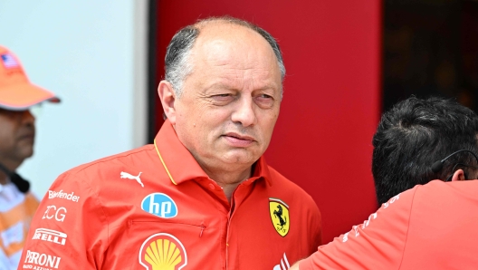 Ferrari's French team principal Frédéric Vasseur arrives for the 2024 Miami Formula One Sprint at Miami International Autodrome in Miami Gardens, Florida, on May 4, 2024. (Photo by Giorgio Viera / AFP)