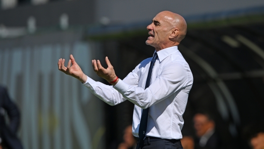 VINOVO, ITALY - APRIL 1: Paolo Montero, Head Coach of Juventus U19  issues instructions during the Primavera 1 match between Juventus U19 and AC Milan U19 at Juventus Center Vinovo on April 1, 2024 in Vinovo, Italy. (Photo by Chris Ricco - Juventus FC/Juventus FC via Getty Images)