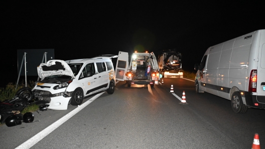 20240518 - Codevigo - Romea - Incidente con Doppio Mortale - 20240518 - Codevigo - Romea - Incidente con Doppio Mortale - fotografo: Bergamaschi