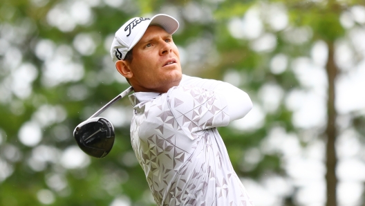 GOTEMBA, JAPAN - APRIL 27: Lorenzo Scalise of Italy tees off on the 11th hole during day three of the ISPS Handa - Championship at Taiheiyo Club Gotemba Course on April 27, 2024 in Gotemba, Shizuoka, Japan. (Photo by Yong Teck Lim/Getty Images)