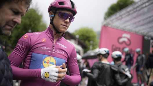 Milan Jonathan (Team Lidl - Treck) Preparations for departure during the stage 18 of the Giro d'Italia from Fiera di Primiero to Padova, Italy - Thursday, May 23, 2024. Sport cycling (Photo by Marco Alpozzi /Lapresse)