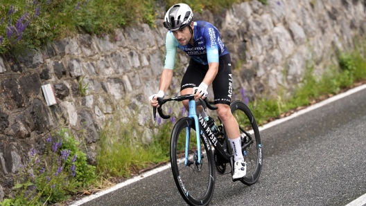 Vendrame Andrea (Team Decathlon Ag2R La Mondiale) during the stage 19 of the Giro d'Italia from Mortegliano to Sappada, Italy - Friday, May 24, 2024 - Sport, Cycling (Photo by Fabio Ferrai / LaPresse)