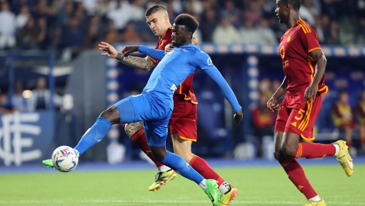 Empoli's forward MBaye Niang in action during the Italian serie A soccer match Empoli FC vs AS Roma at Carlo Castellani Stadium in Empoli, Italy, 26 May 2024 ANSA/CLAUDIO GIOVANNINI