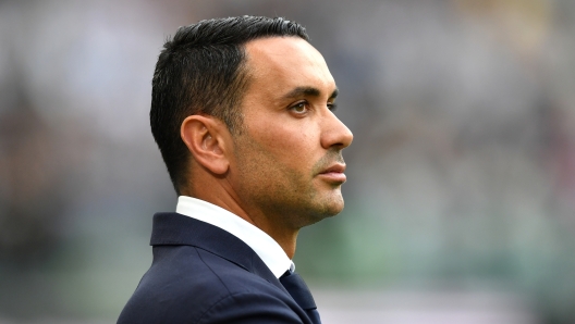 TURIN, ITALY - MAY 25: Raffaele Palladino, Head Coach of AC Monza, looks on during the Serie A TIM match between Juventus and AC Monza at  on May 25, 2024 in Turin, Italy. (Photo by Valerio Pennicino/Getty Images)