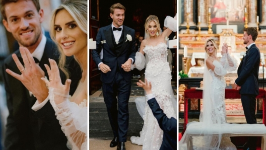 Daniele Rugani e Michela Persico sposi foto e invitati