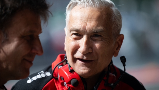 Ducati team manager Davide Tardozzi is pictured during the second MotoGP free practice session of the Moto Grand Prix of Catalonia at the Circuit de Catalunya on May 25, 2024 in Montmelo on the outskirts of Barcelona. (Photo by Josep LAGO / AFP)