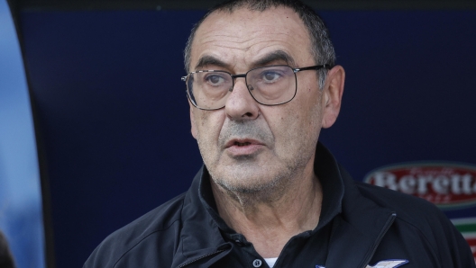 Lazios head coach Maurizio Sarri during the Italian Serie A soccer match between  SS Lazio vs Bologna FC at the Olimpico stadium in Rome, Italy, 18 February 2024. ANSA/GIUSEPPE LAMI