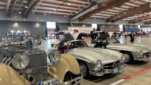 Le Mercedes Ali di Gabbiano alle verifiche della 1000 Miglia 2024