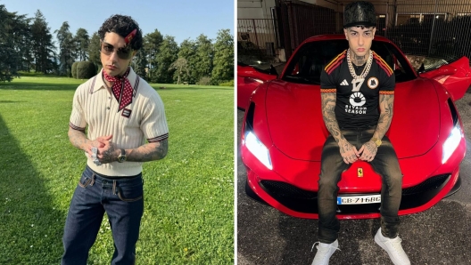 Il rapper romano Tony Effe su Instagram