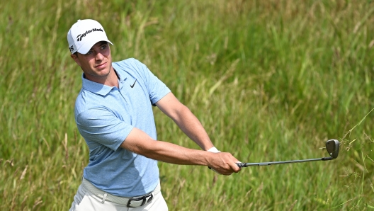 AMSTERDAM, NETHERLANDS - JUNE 20: Guido Migliozzi of Italy plays his second shot on the 15th hole during the first round of the KLM Open at The International on June 20, 2024 in Amsterdam, Netherlands. (Photo by Octavio Passos/Getty Images)