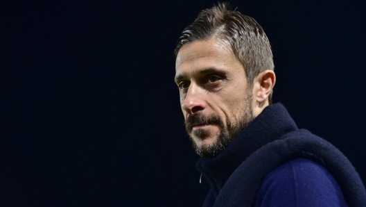 Sassuolo's coach Alessio Dionisi during the round of 16 of the Italy Cup (Coppa Italia Frecciarossa) soccer match Atalanta BC vs US Sassuolo Calcio at the Gewiss Stadium in Bergamo, Italy, 3 January 2024.ANSA/MICHELE MARAVIGLIA