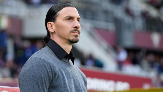 Milan's Zlatan Ibrahimovic during the italian Serie A soccer match Torino FC vs AC Milan at the Olimpico Grande Torino Stadium in Turin, Italy, 18 May 2024 ANSA/ALESSANDRO DI MARCO