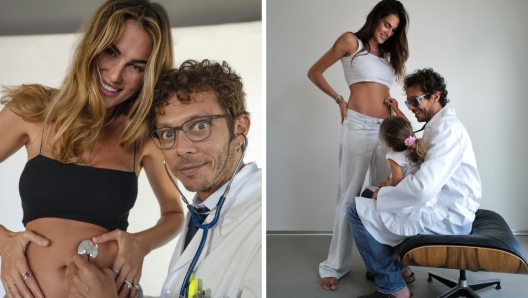 Valentino Rossi e Francesca Sofia Novello figlie