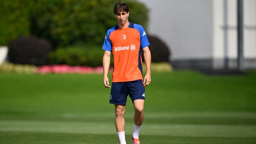 TURIN, ITALY - JULY 17: Fabio Miretti of Juventus during a training session at JTC on July 17, 2024 in Turin, Italy.  (Photo by Daniele Badolato - Juventus FC/Juventus FC via Getty Images)