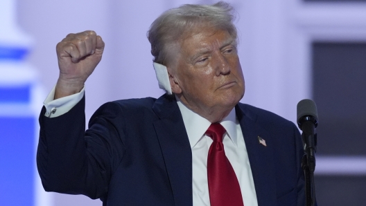 Republican presidential candidate former President Donald Trump speaks during the Republican National Convention on Thursday, July 18, 2024, in Milwaukee. (AP Photo/J. Scott Applewhite)