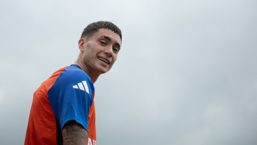 TURIN, ITALY - JULY 12: Matias Soule of Juventus during a training session at JTC on July 12, 2024 in Turin, Italy.  (Photo by Daniele Badolato - Juventus FC/Juventus FC via Getty Images)