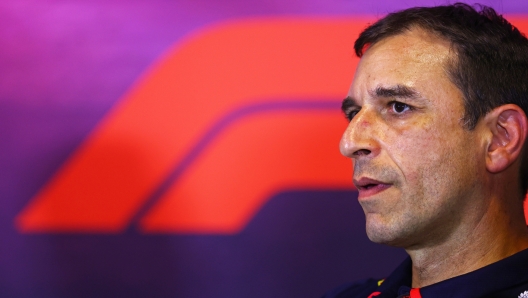 BUDAPEST, HUNGARY - JULY 19: Pierre Wache, Chief Engineer of Performance Engineering at Oracle Red Bull Racing attends the Team Principals Press Conference during practice ahead of the F1 Grand Prix of Hungary at Hungaroring on July 19, 2024 in Budapest, Hungary. (Photo by Bryn Lennon/Getty Images)