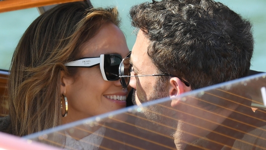 US actor Ben Affleck (R) and US actress and singer Jennifer Lopez (L) arrive in Venice during the 78th annual Venice International Film Festival, Venice, Italy, 09 September 2021. The festival runs from 01 to 11 September. ANSA/ETTORE FERRARI