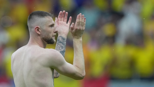 Slovakia's Milan Skriniar , Slovakia's head coach Francesco Calzona during the Euro 2024 soccer match between Slovakia and Romania at the Frankfurt  Arena , Frankfurt , Germany - Wednesday 26 June  2024. Sport - Soccer . (Photo by Spada/LaPresse)