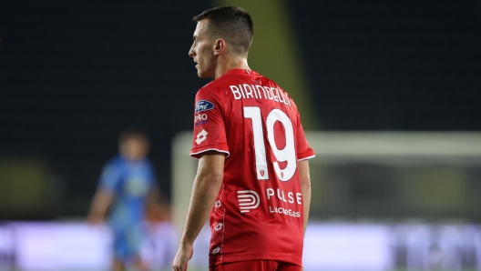 Monza's defender Samuele Birindelli during the Serie A soccer match Empoli FC vs AC Monza at Carlo Castellani stadium in Empoli, Italy, 17 August 2024 ANSA/CLAUDIO GIOVANNINI