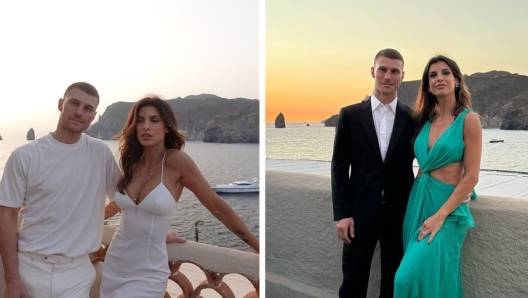 Elisabetta Canalis e il fidanzato Georgian Cimpeanu