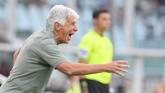 Atalanta coach Giampiero Gasperini during the italian Serie A soccer match Torino FC vs Atalanta Bergamasca Calcio at the Olimpico Grande Torino Stadium in Turin, Italy, 25 August 2024 ANSA/ALESSANDRO DI MARCO