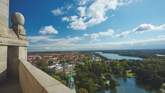 Hannover vista dal nuovo municipio