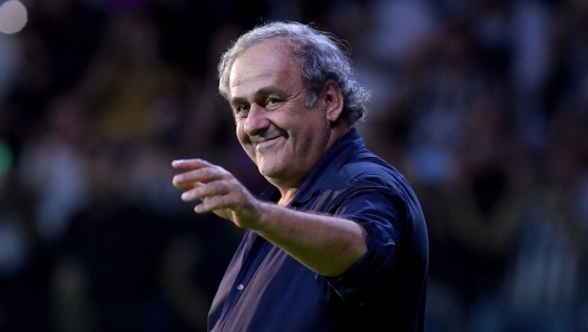 TURIN, ITALY - OCTOBER 10: Michel Platini during the 'Together, a Black and White Show' Juventus event at Pala Alpitour on October 10, 2023 in Turin, Italy. (Photo by Filippo Alfero - Juventus FC/Juventus FC via Getty Images)