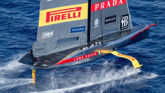 August 29, 2024. Louis Vuitton Cup, Race Day 1.  - LUNA ROSSA PRADA PIRELLI TEAM