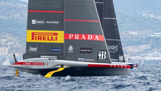 September 18, 2024. Louis Vuitton Cup, Semi Finals Race Day 4.  LUNA ROSSA PRADA PIRELLI TEAM, NYYC AMERICAN MAGIC