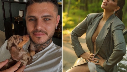 Mauro Icardi e Wanda Nara, il bassotto