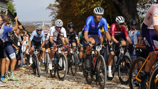 Gravel World Championships 2022 - Men Elite - 1st Edition - Vicenza - Cittadella 194,8 km - 09/10/2022 - Daniel Oss (ITA - Totalenergies) - photo Massimo Fulgenzi/SprintCyclingAgency©2022