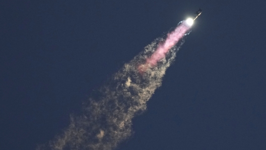 SpaceX's mega rocket Starship lifts off from Starbase for a test flight Sunday, Oct. 13, 2024, in Boca Chica,, Texas. (AP Photo/Eric Gay)