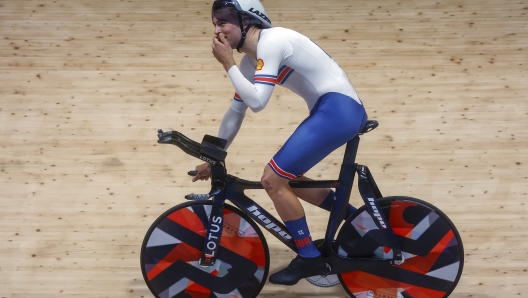 2024 UCI Track World Championships - Ballerup - Day 3 - 18/10/2024 - Men’s Individual Pursuit Qualification - Josh Charlton (GBR) - photo Roberto Bettini/SprintCyclingAgency©2024